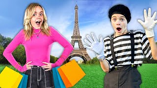 BUYING CLOTHES IN PARIS! Loser gets embarrassed! 😳