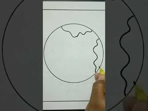 How to Draw Earth Easy Step By Step #shorts #youtubeshorts #viral #trending