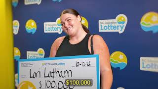 Lori Latham - $100,000 Winner - $100,000 Cash Payday