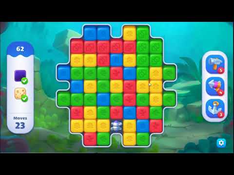 Fishdom Blast Level 62 - NO BOOSTERS GAMEPLAY 🐠 | SKILLGAMING ✔️