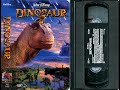Opening Closing To Dinosaur US VHS 2001