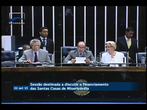 Aloysio Nunes abre sessão temática sobre a situação financeira das Santas Casas de Misericórdia