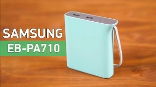 Samsung Power Bank Kettle design 10200mAh Pink (EB-PA710BRRGRU) - відео 2