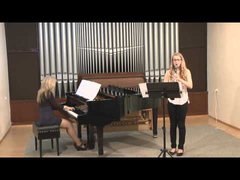 Lucie Hulová klarinet hraje: Josef Barat -  Skladba v g moll