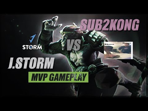 Dota Tournament: J.Storm vs sub2kong MVP Gameplay | AMD SAPPHIRE DOTA PIT Minor 2019