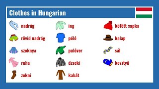 Hungarian Clothes Flashcard Videos