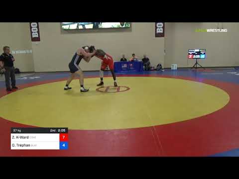 2018 Marine Corps US Open/UWW Junior Freestyle 97 Con 8 #2 - Zachary Knighton-Ward (Othe) Vs. Owen