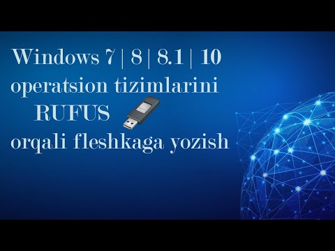 Rufus orqali Windows tizimlarini fleshkaga yozish