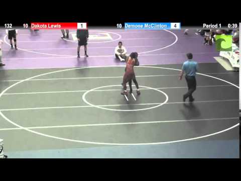 132 Dakota Lewis vs. Demone McClinton