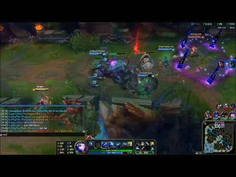 Ashe, Morgana VS Tristana, Maokai Bot- Rift Herald