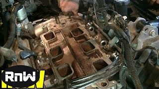 Chevy 3.8L Upper + Lower Intake Manifold Gasket and Tensioner Replacement Part 2