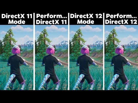 Fortnite - DirectX 11 vs DirectX 12 vs Performance DirectX 11 - Performance DirectX 12 - FPS Boost