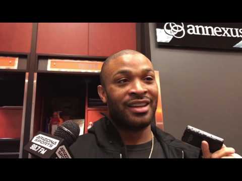 Tucker on tough D on Melo 12-13 Suns Knicks