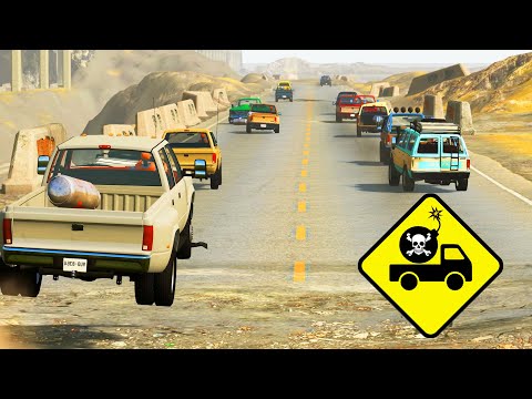 BeamNG.DRIVE - Deadly Knockout Jumps