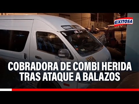 🔴🔵A female bus fare collector was injured in an armed attack by a fake passenger in Callao.