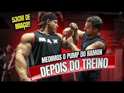 MEDIDAS DE BRAÇO E ANTEBRAÇO DO RAMON NO PUMP