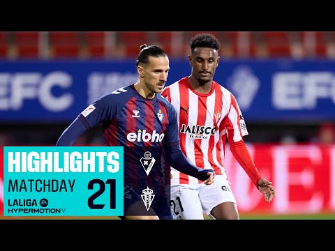 Resumen de SD Eibar vs Real Sporting (1-1)