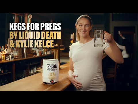 Kylie Kelce x Liquid Death: Kegs For Pregs