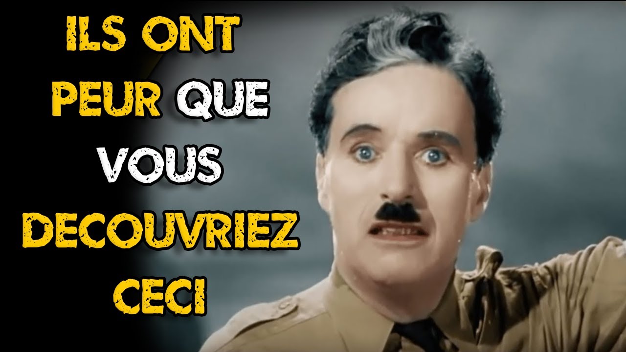 Le discours de Charlie Chaplin que tout le monde devrait écouter | Le dictateur