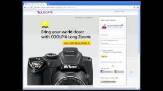 How to Open a Yahoo Email account from you Browser Step by Step Video