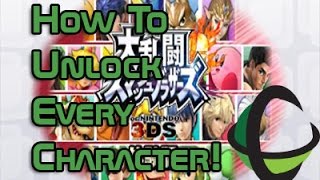 How to Unlock EVERY CHARACTER in Smash 3DS! - Super Smash Bros Wii U 3DS