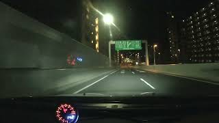 首都高速 深夜ドライブ  有明JCT→芝公園ランプ