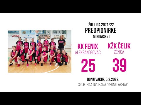KK Fenix Igokea (Aleksandrovac) 25 : 39 KŽK Čelik (Zenica)
