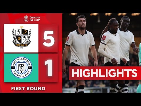 FC Port Vale Stoke-on-Trent 5-1 FC Maldon & Tiptree
