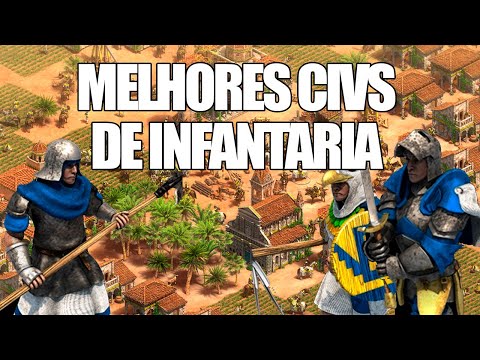 MELHORES CIVILIZAÇÕES DE INFANTARIA - Age of Empires 2