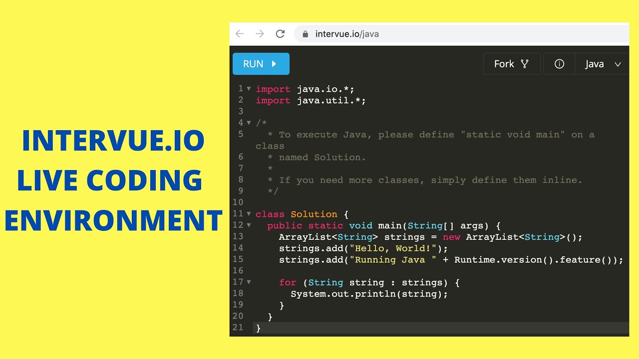 INTERVUE IO - LIVE CODING PLATFORM | 20+ PROGRAMMING LANGUAGES PAIR PROGRAMMING | InterviewDOT