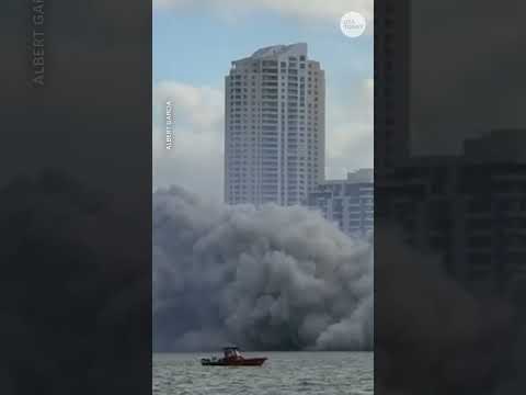 Video shows implosion of Mandarin Oriental Hotel in Miami