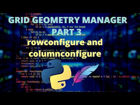 Python Tkinter - Grid Geometry Management - Part 3 -Resizing with ...