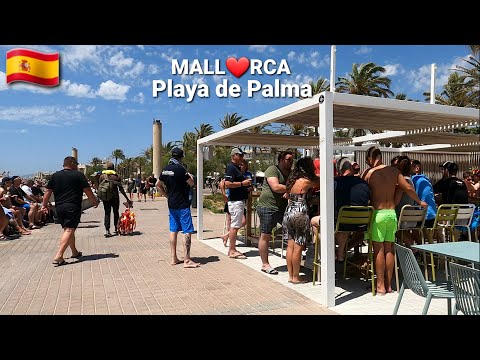 🇪🇸 Playa de Palma 🏖 Ballermann 6 🍻 Arenal Mallorca ❤29th May Walking tour from Mega Park |Spain 2022