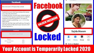 How to Unlock Facebook Account temporarily Locked Your Account is Temporarily Lock