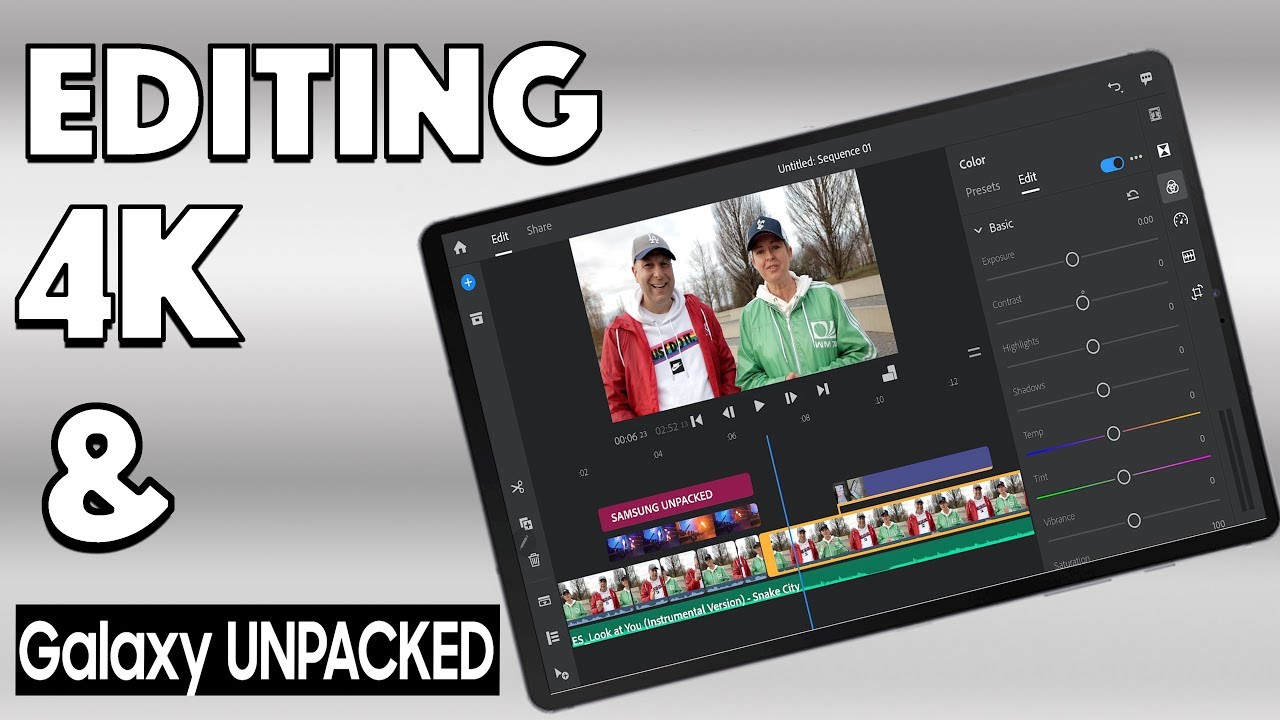 Samsung Galaxy Tab S6 - 4K VIDEO EDITING for the 2020 Galaxy Unpacked Event