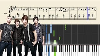 All Time Low - Take Cover - Piano Tutorial + SHEETS