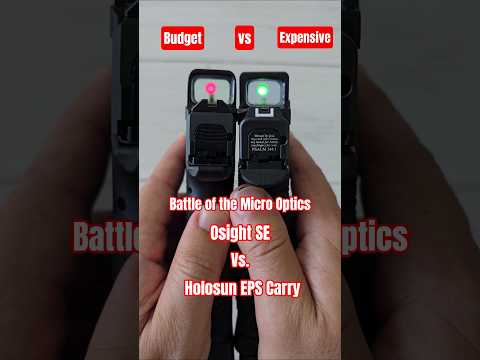 Which are you taking? Battle of the micro optics. Osight SE red dot vs Holosun EPS Carry green dot.