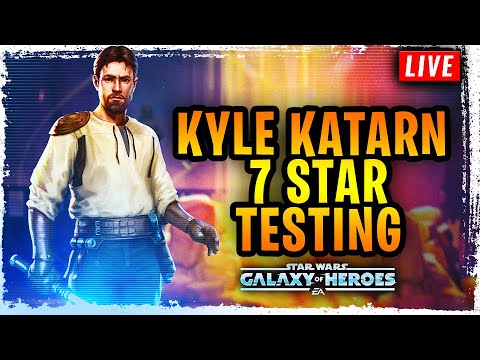 Kyle Katarn 7 Star Pack Opening + Testing LIVE - Galaxy of Heroes