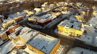 preview picture of video 'GoPro kite-cam : Downtown Mazomanie Flight (2/8/11)'