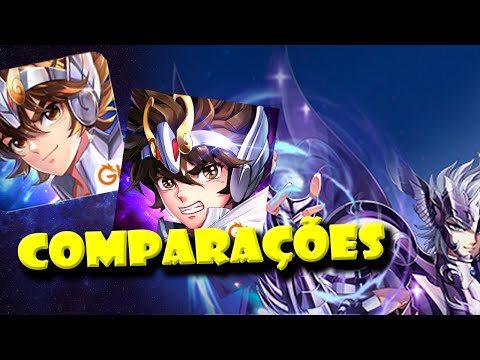 COMPARANDO SEA VS GLOBAL NAS INVOCAÇÕES THANATOS - Saint Seiya : Awakening