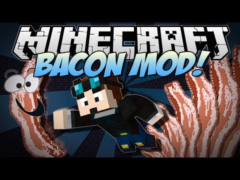 Minecraft | BACON MOD! (Bacon Trees, Rainbow Bacon, Sloths & More!) | Mod Showcase