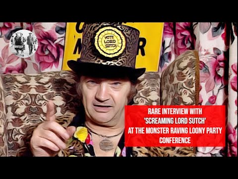 Monster Raving Loony Party Conference - Rare Interview with Screaming Lord Sutch