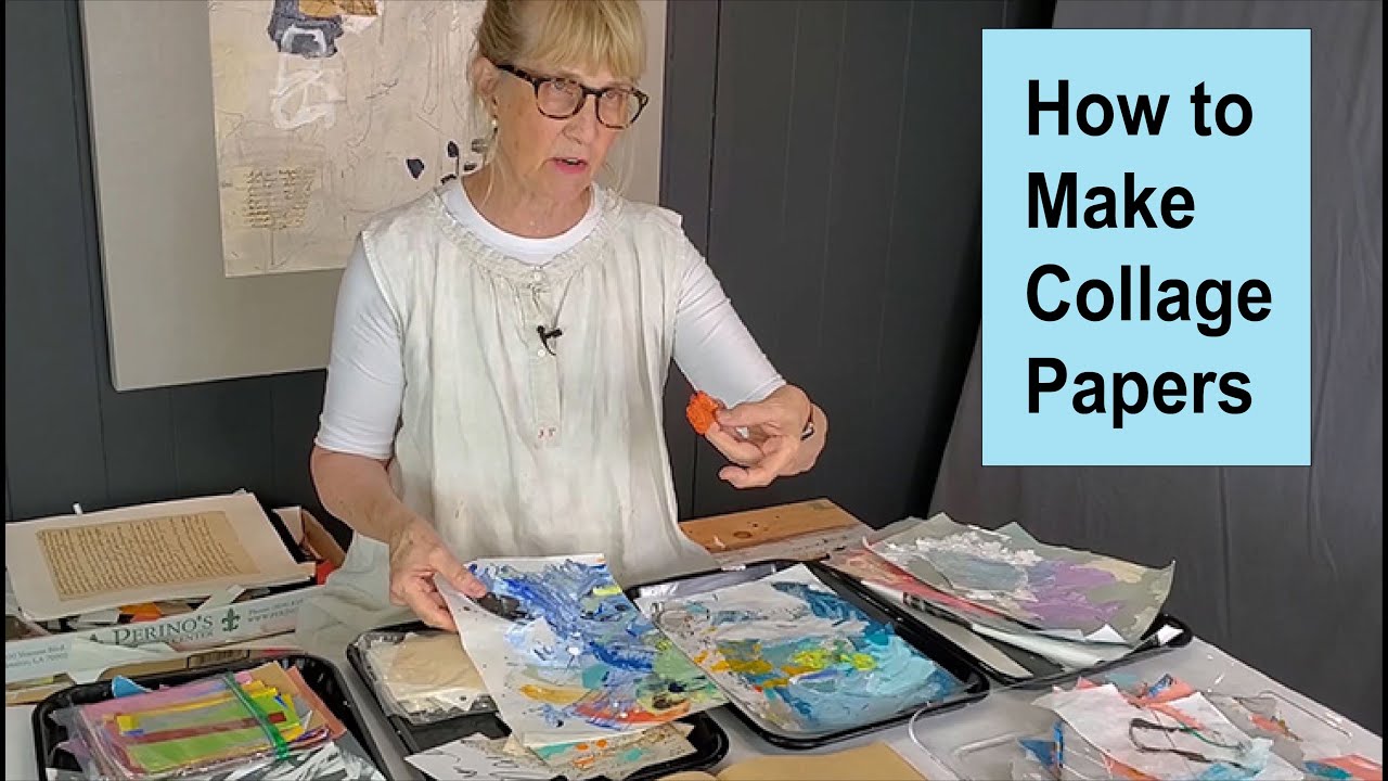 How to Make Collage Papers, Part I / Art with Adele