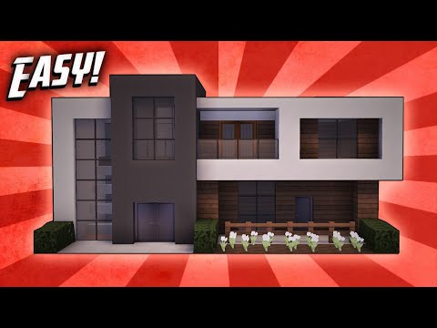 Minecraft: How To Build A Small Modern House Tutorial (#13)