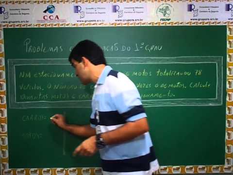 EQUAÇÃO DO 1º GRAU - AULA 29 - PROBLEMAS