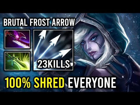Nothing Is Tanky For Drow Ranger 100% Machine Gun Shred Everything Carry Dota 2