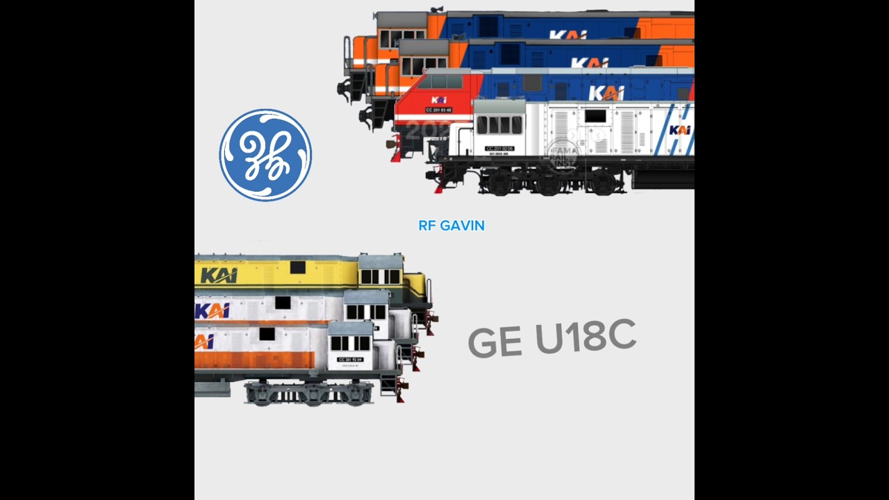 All livery of GE U18C (CC 201) #cc201 #edit #keretaapi
