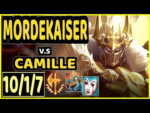 BIOPANTHER (MORDEKAISER) vs CAMILLE - 10/1/7 KDA TOP CHALLENGER GAMEPLAY - OC