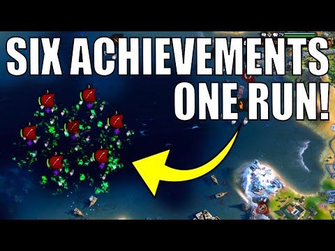 Civ 6 | 6 Rare Achievements, Including Nuking My Own Units!!! – (#3 Deity Aztec Civilization VI)