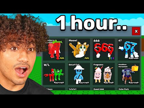 I Got Every Brainrot In 1 Hour..